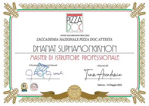 The 2025 Pizza DOC Master Instructor Certification Pizza Master Instructor Certificate 2025