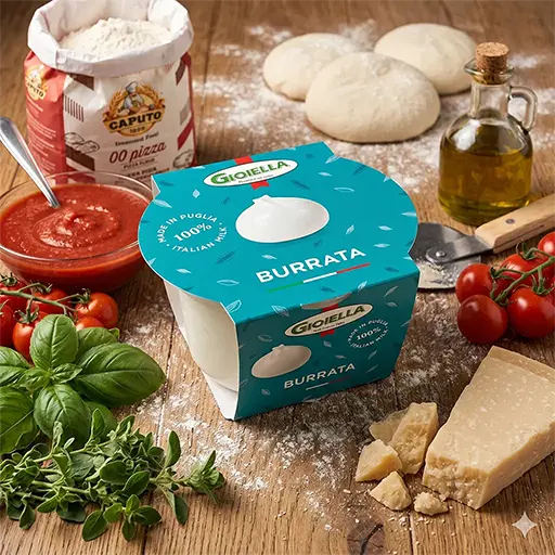 Fresh imported Gioiella Burrata Gioiella Burrata