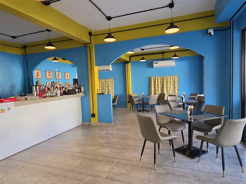 Cozy Neapolitan dining atmosphere in Lamai Lamai Dining Area